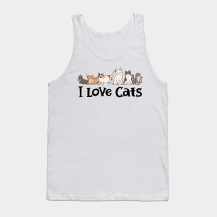 Cute Cat - I love Cats Tank Top